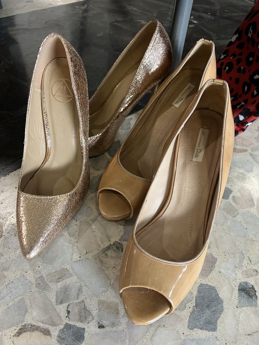 Официални обувки на висок ток Massimo Dutti