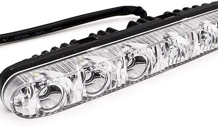 LED DRL дневни светлини с вграден бягащ мигач 12-24V