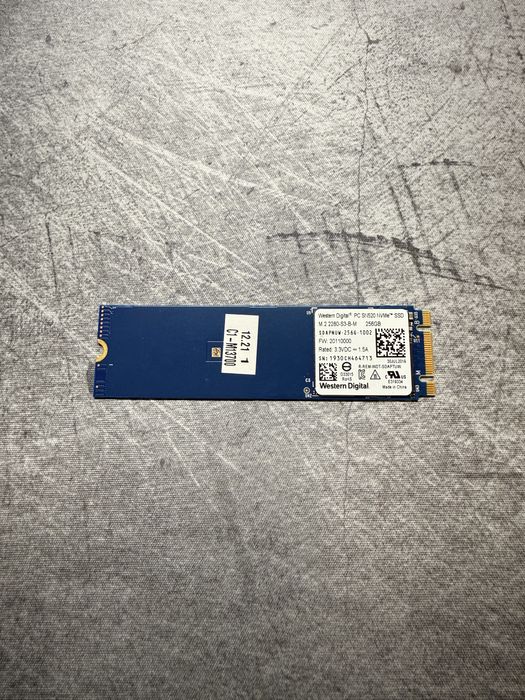 SSD Nvme M.2 Western Digital 256 Gb