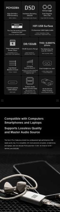 Новый запечатанный ЦАП Moondrop DAWN Pro 2  32бит/384кГц DSD256