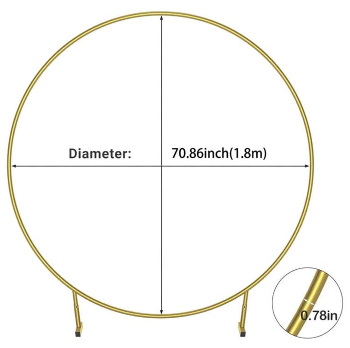 Кръгла арка за украса