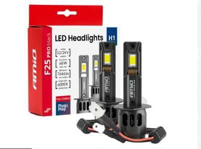 LED Крушки H1 AMIO 68W 6000K