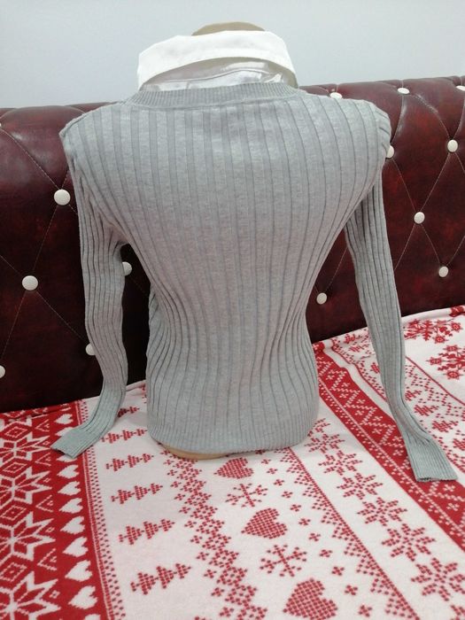 Bluza stil camasa cu volanase
