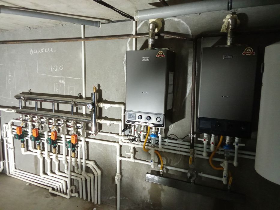 Теплый пол.Монтаж пластиковых труб, ГВС, ХВС, радиаторов отопления.