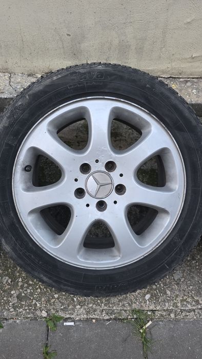 Оригинални джанти зa Мерцедес/Mercedes 16" 5x112 - 6.5J ET32 с гуми (2 зимни + 2 летни)
