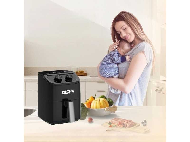 Компактен Еър Фрайър YASHE LQ-2001 – 2.3L, Черен