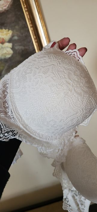 Sutien push up alb dantela 80C