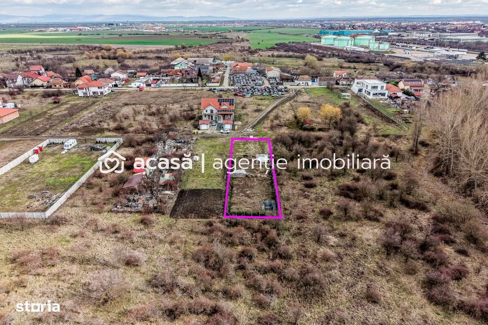 Teren 906 mp Arad,  preț sub localitățile limitrofe.