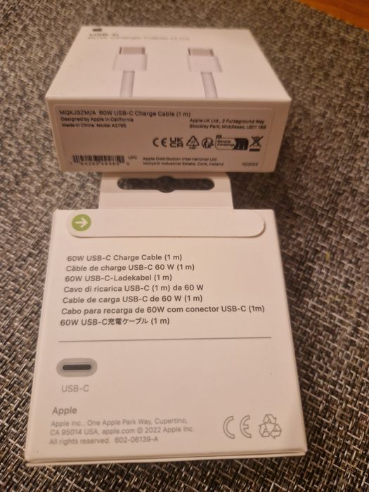 Cablu de date Type-C 60W, 1m Apple cutie sigilata