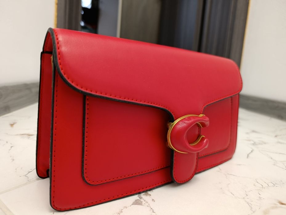 Дамска чанта COACH TABBY 20 BAG, червена