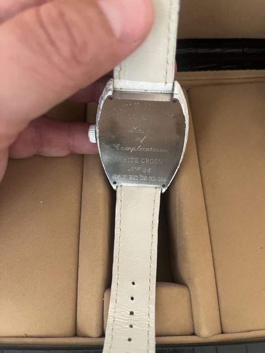 Franck Muller white croco