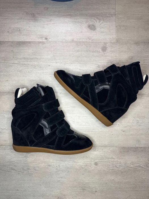 Ghete sneakers Isabel Marant Bekett negru marime 37 38 39 oversize