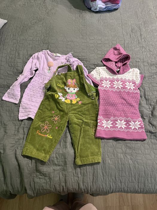 Дрешки за момиченце от 6 месеца до годинка и нещо