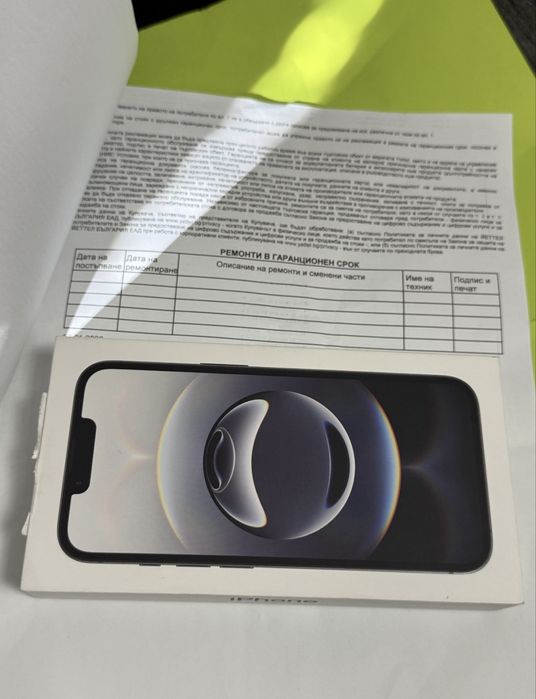 ЗАПЕЧАТАН 128GB iPhone 16e Гаранция Yettel 2029г. 16 e Black