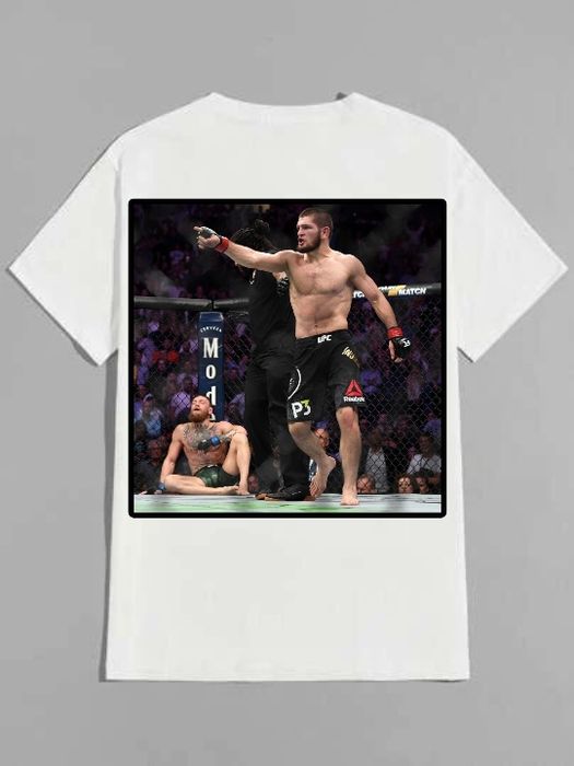 Специально разработанная футболка [UFC-KHABİB], качественная футболка