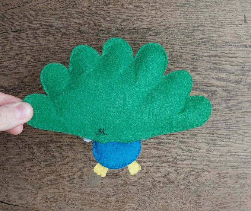 Jucărie handmade păun