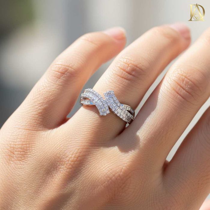 Нов Златен Пръстен с 0.80кт Естествени Диаманти