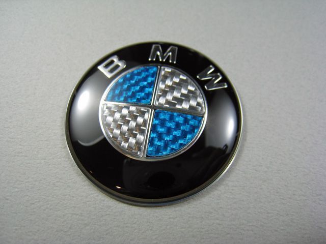 embleme bmw carbon 3d albastru kit 7 piese