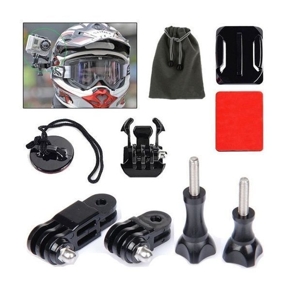 Стойка за монтаж на каска safety set за екшън камери GoPro Hero, SJCAM