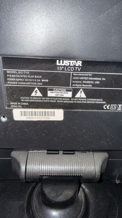 tv 37 cm lustar lcd