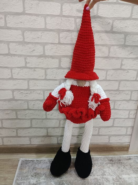 Новогодний гномик 80см.
