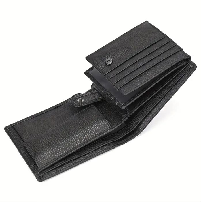 Мъжки функционален и голям кожен портфейл със защита•Висококачествен!!