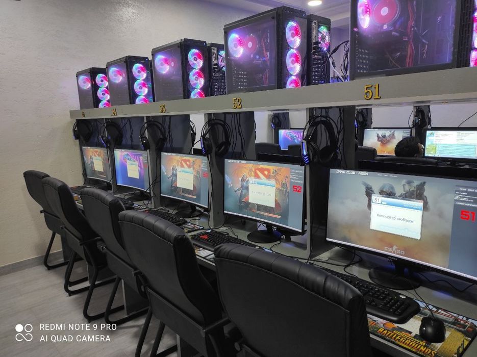 Обслуживание компьютеров игровых клубов, офиса и для дома.