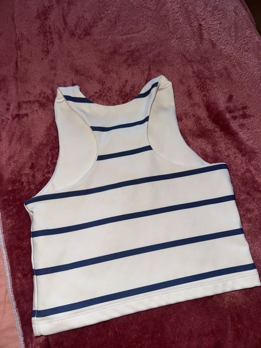 Детски къс потник / кроп топ ZARA – 140 см (9-10 г.) на райета