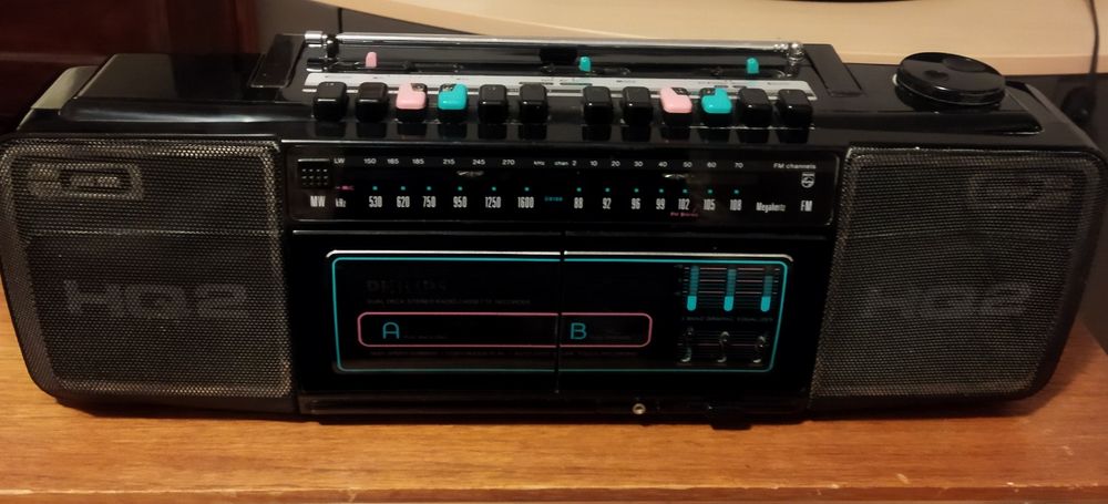 Radiocasetofon Philips Stereo model 1985