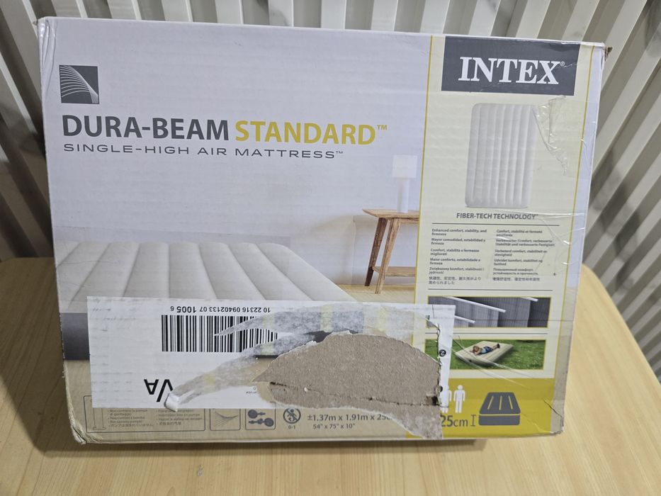 Надуваем Матрак Dura-Beam Standard Single-High