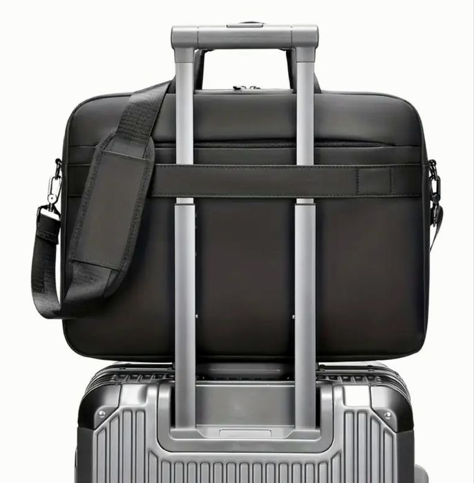 Мъжка оригинална, класическа и делова бизнес чанта за лаптоп 16”/Оксфорд материя!