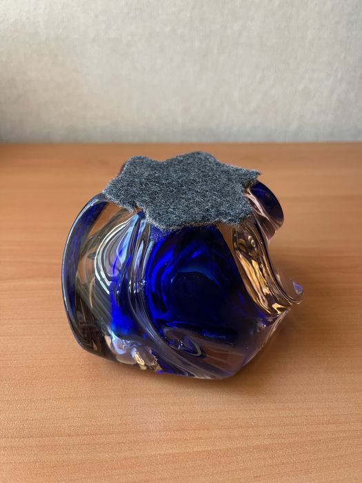 Ръчно изработен пепелник стъкло  тип мурано