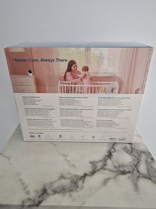 Eufy Baby Monitor E20 cu monitor si so conectare pe telefon