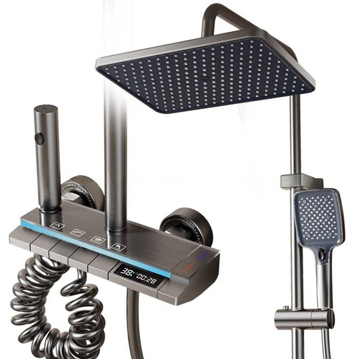 Set baterie baie, coloana de dus premium, 4 functii, ploaie relaxanta