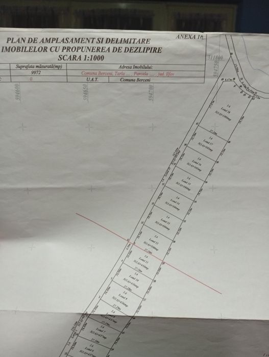 teren intravilan de vânzare în Berceni, str. Lebedei