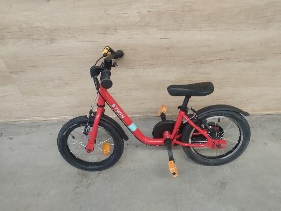 Bicicletă 2 în 1 Discover 500 14" roșu copii - (SecondHand) Decathlon