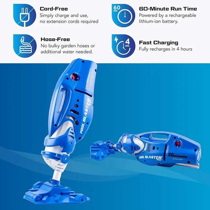 Aspirator de piscina - pentru uz profesional, reincarcabil