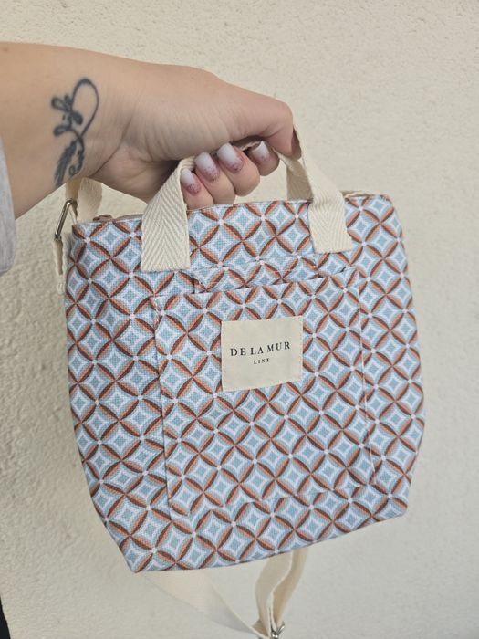 Geantă de umăr fin bumbac