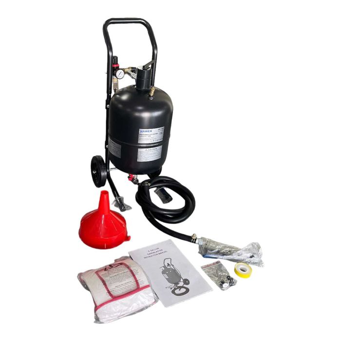 Пневматична пясъкоструйка тип балон 19л HAWEK , HW-1046