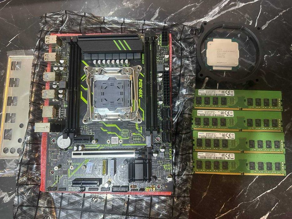 28 поточные комплекты х99 + 16 гб ддр4 + 2695v3