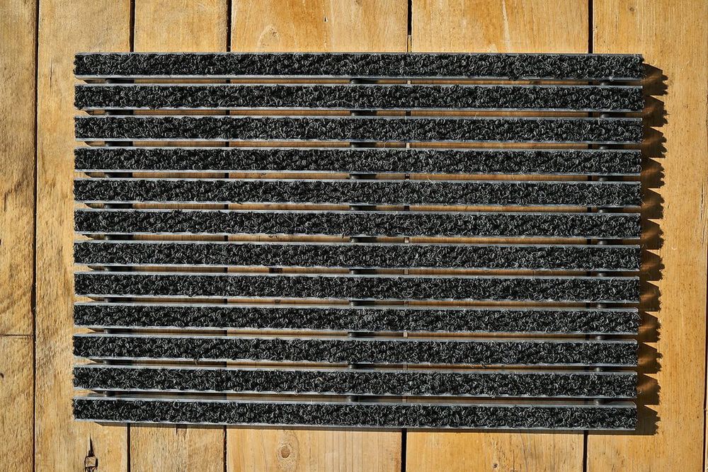 Придверная решетка грязозашита. Бинога киришда кафел ва каврално