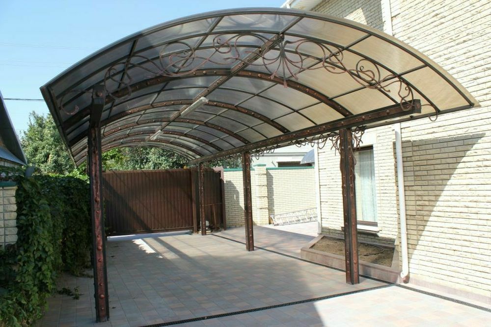 Навес  решетки перила