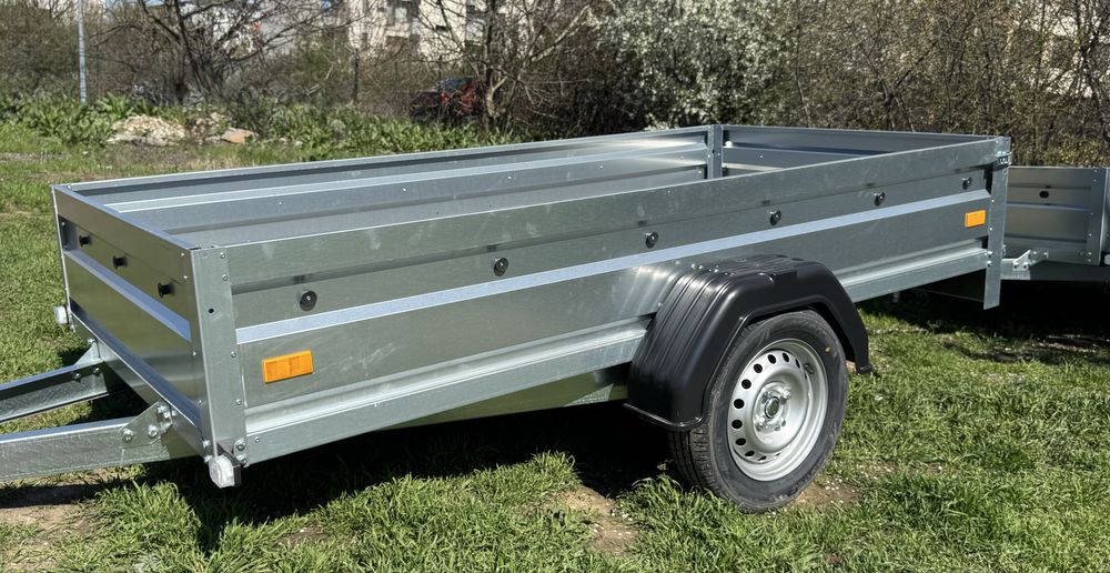 Remorca nouă 750 kg, 235x125 cm, CIV+RAR efectuat, PREȚ PROMOȚIONAL, posibilitate RATE!!