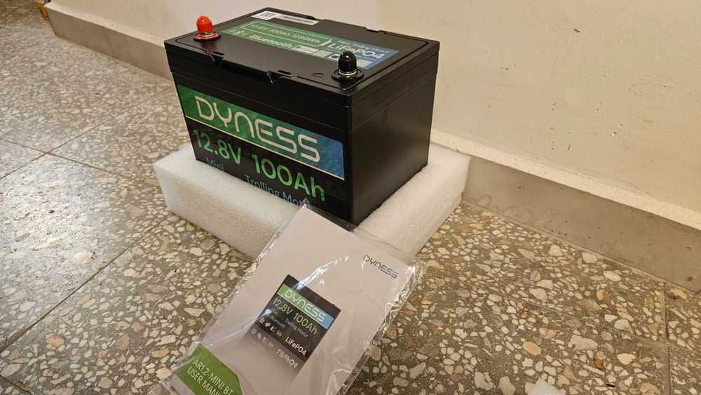 Dyness LiFePO4 12V 100Ah литиева батерия Bluetooth Mini със 100A BMS,макс. 15000 цикъла,12v LiFePO4батерия за каравани,лодки, соларни домашни системи
