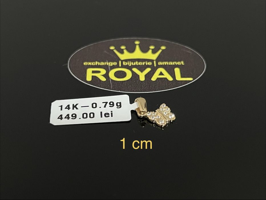 Bijuteria Royal CB : Pandant fluture aur 14K  0,79 grame