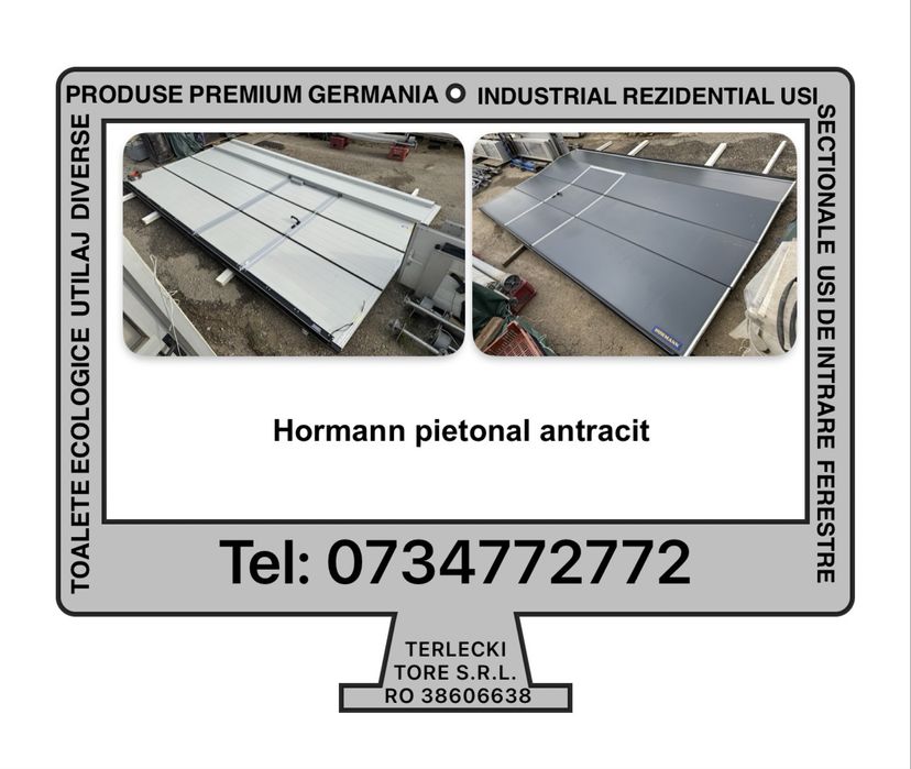 USA SECTIONALA INDUSTRIALA hala garaj firma H 261 x L 474 Hormann