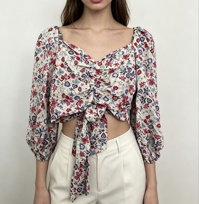 Летний хлопковый топ Zara