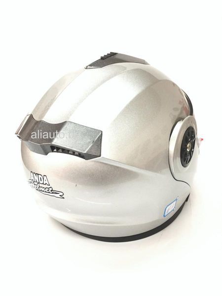 Каска ad за мотор модуларна с очила сива а-16-3