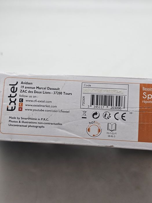 Set complet videointerfon cu fir Extel 720309, 1 interfon de uz casnic