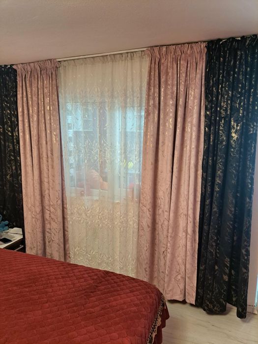 Draperii catifea  ,nisip și catifea imprimată